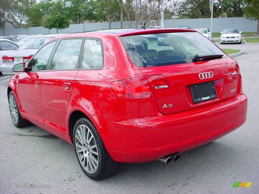 2008 A3 2.0T - Brilliant Red / Beige photo #3