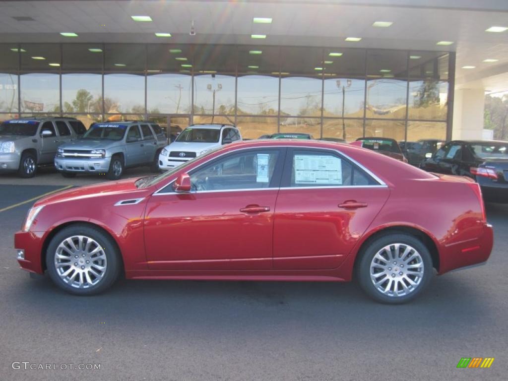 Crystal Red Tintcoat 2011 Cadillac CTS 3.6 Sedan Exterior Photo #42337379