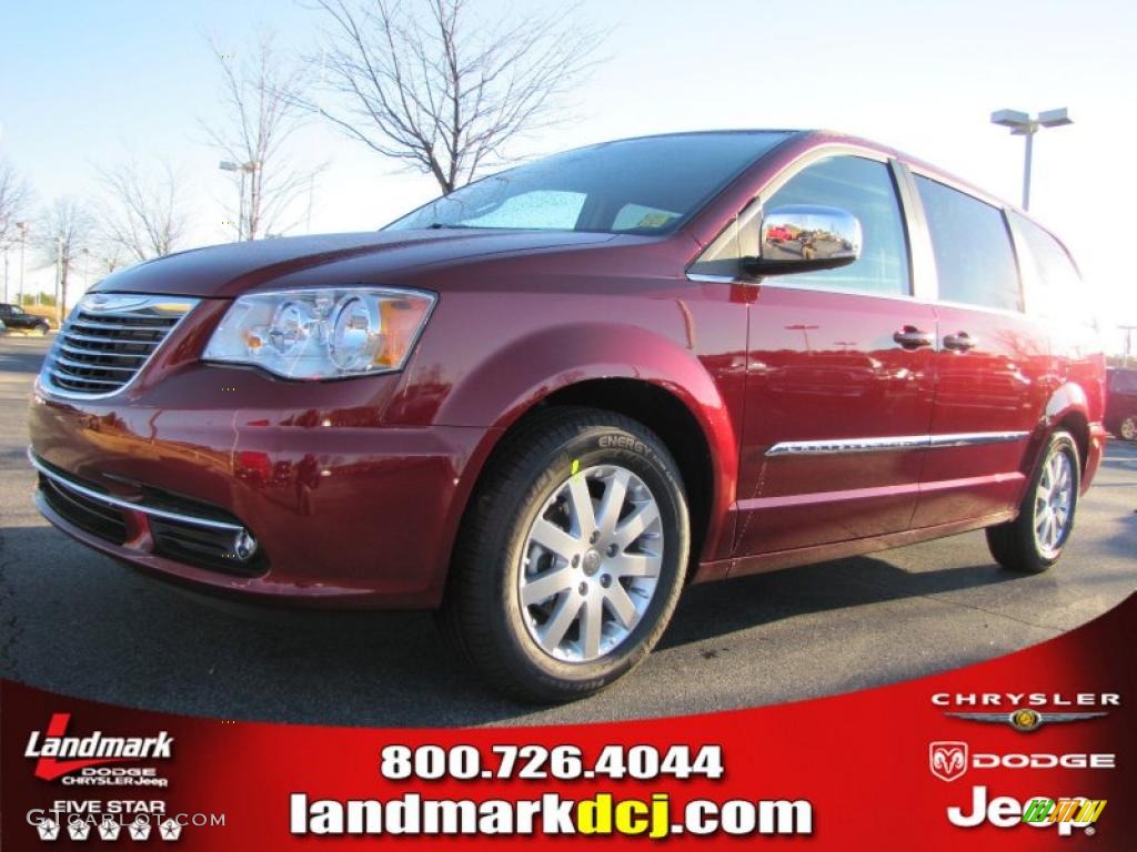 2011 Town & Country Touring - L - Deep Cherry Red Crystal Pearl / Black/Light Graystone photo #1