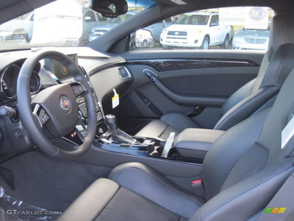 Ebony Interior 2011 Cadillac CTS -V Coupe Photo #42338160