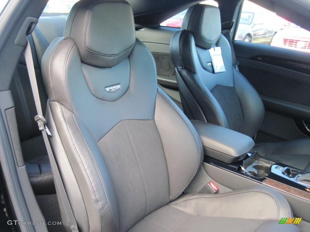 Ebony Interior 2011 Cadillac CTS -V Coupe Photo #42338256