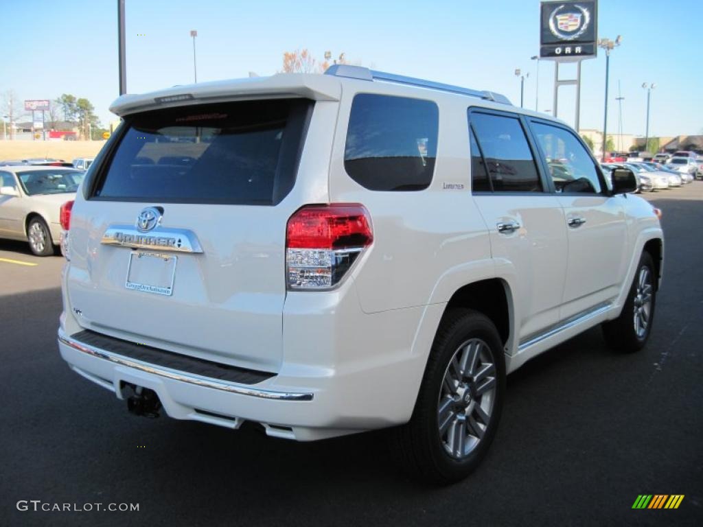 2011 4Runner Limited - Blizzard White Pearl / Sand Beige photo #5