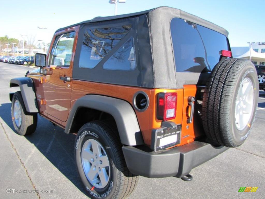 2011 Wrangler Sport S 4x4 - Mango Tango Pearl / Black photo #2