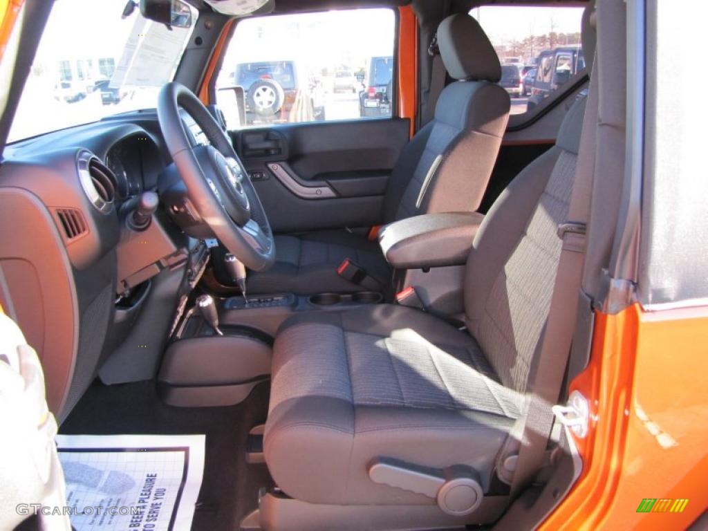 Black Interior 2011 Jeep Wrangler Sport S 4x4 Photo #42338812