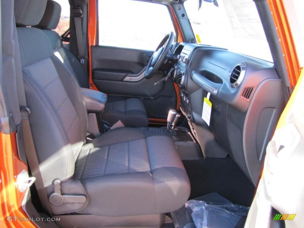 Black Interior 2011 Jeep Wrangler Sport S 4x4 Photo #42338844