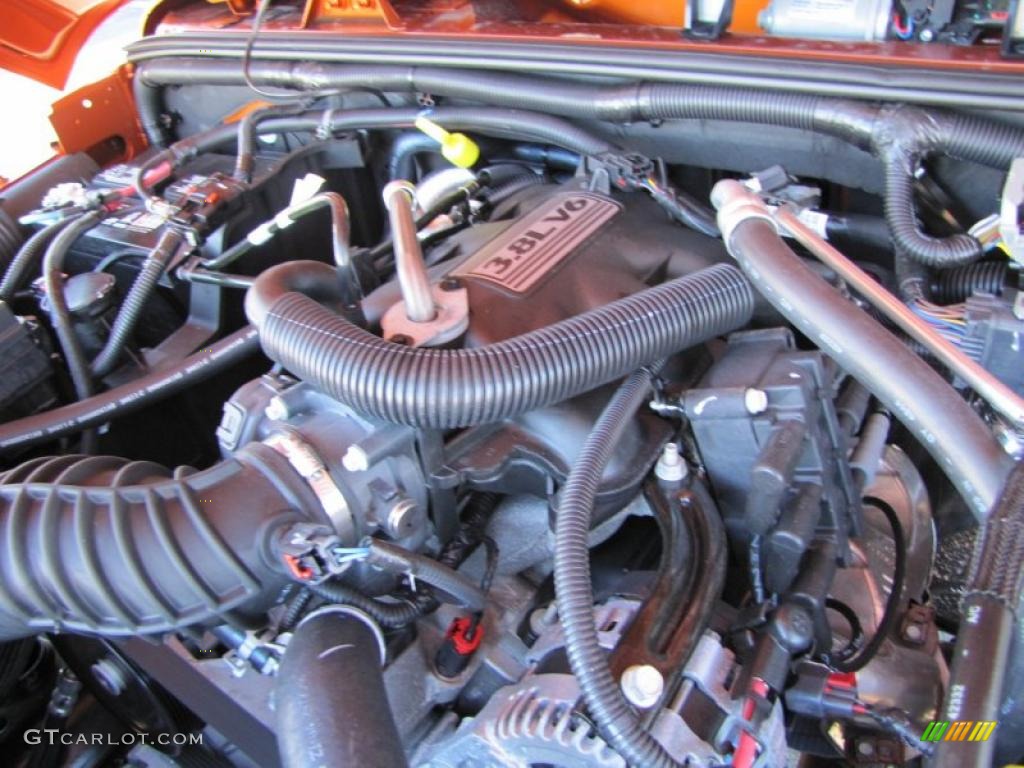 2011 Jeep Wrangler Sport S 4x4 3.8 Liter OHV 12-Valve V6 Engine Photo #42338868