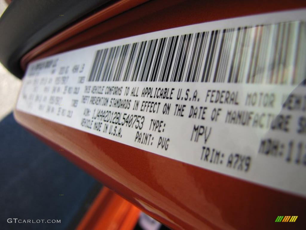 2011 Wrangler Color Code PVG for Mango Tango Pearl Photo #42338900
