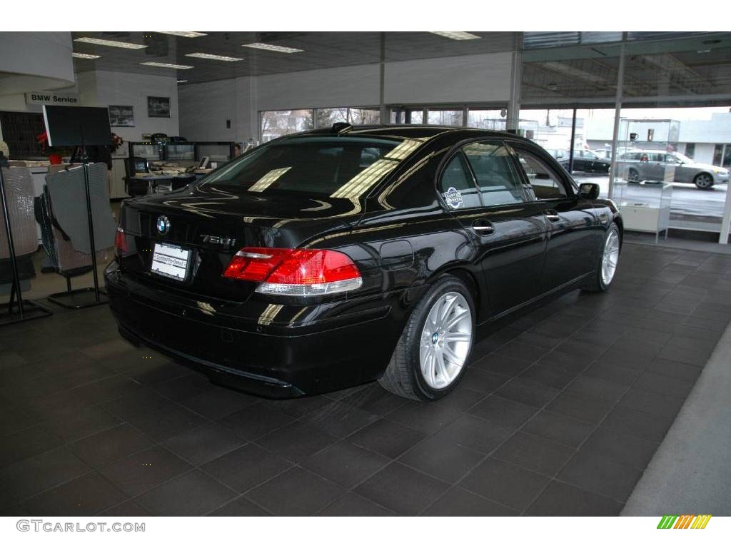 2006 7 Series 750i Sedan - Black Sapphire Metallic / Black Nasca Leather photo #5