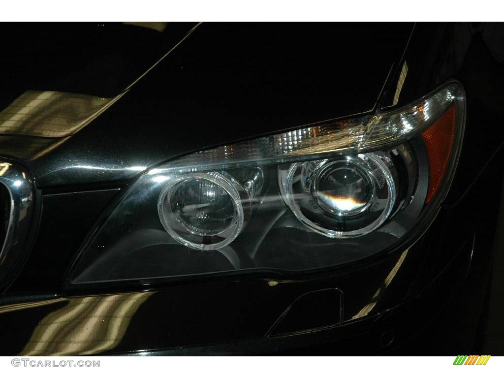 2006 7 Series 750i Sedan - Black Sapphire Metallic / Black Nasca Leather photo #9