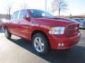 2011 Flame Red Dodge Ram 1500 Sport Crew Cab  photo #4