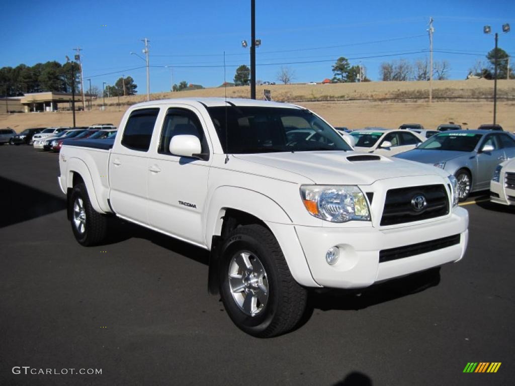 Super White 2007 Toyota Tacoma V6 TRD Double Cab 4x4 Exterior Photo #42339404