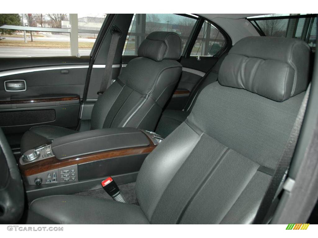2006 7 Series 750i Sedan - Black Sapphire Metallic / Black Nasca Leather photo #11