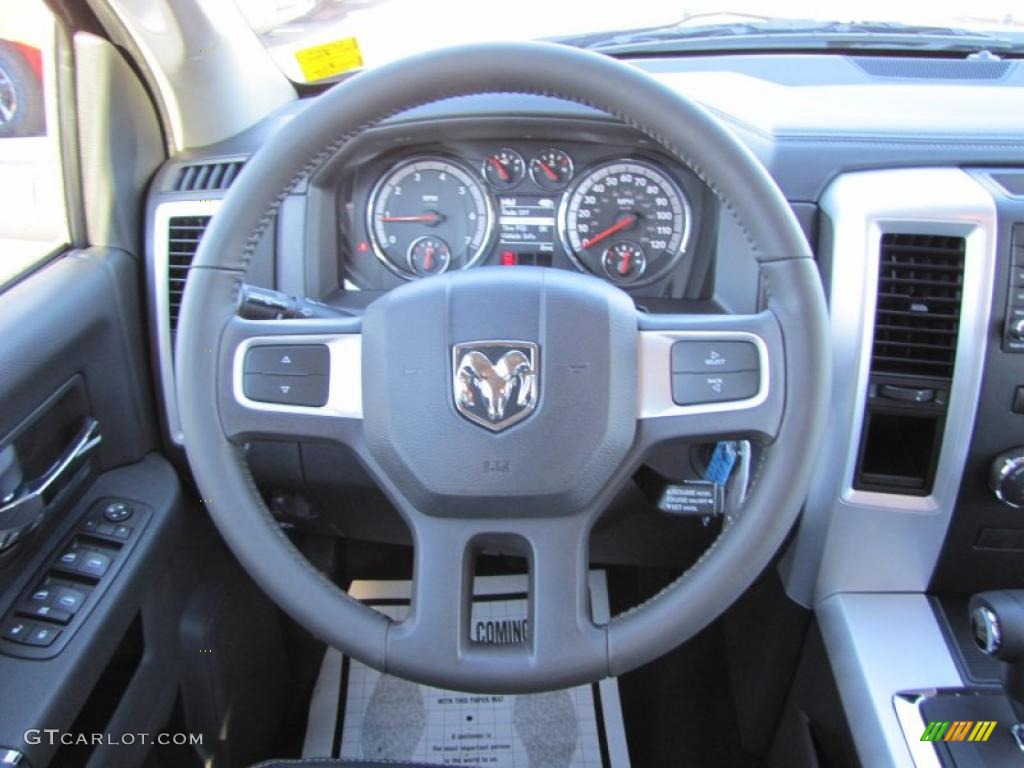 2011 Ram 1500 Sport Crew Cab - Brilliant Black Crystal Pearl / Dark Slate Gray photo #11