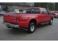 2000 Red Ford F350 Super Duty Lariat Extended Cab 4x4 Dually  photo #4