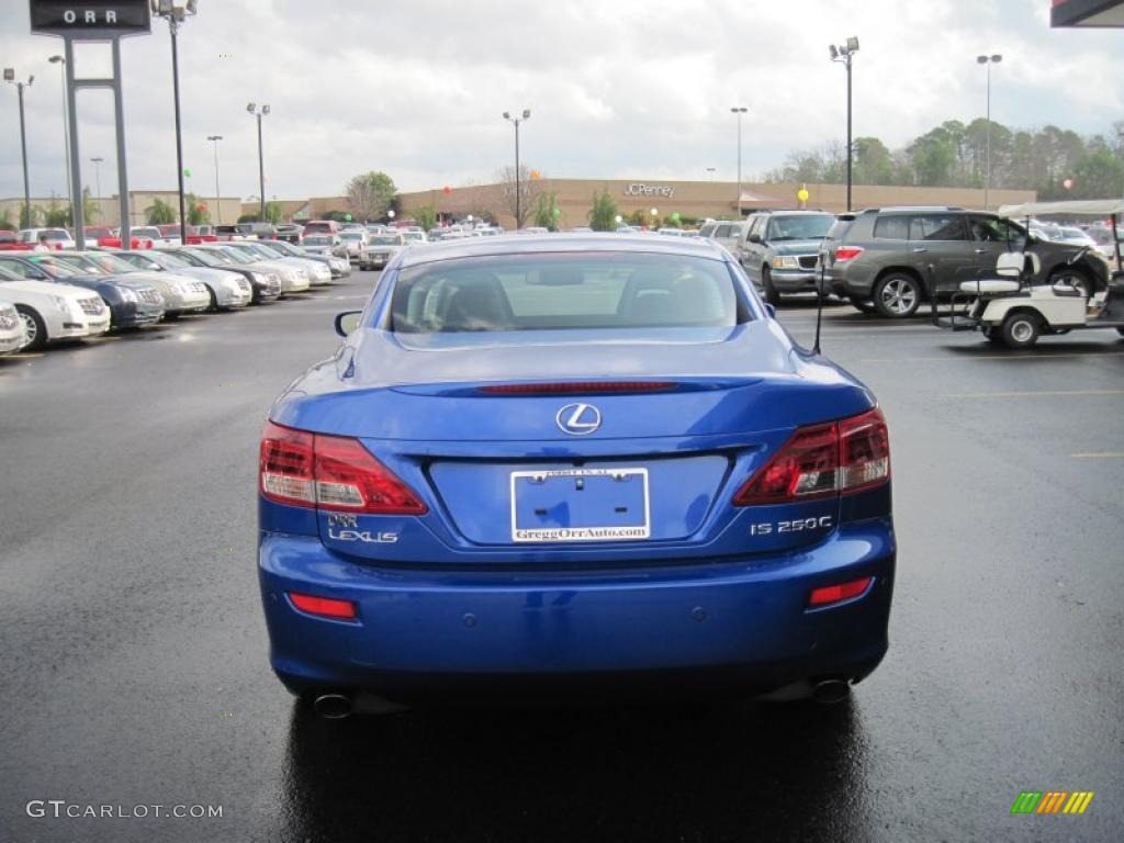 2010 IS 250C Convertible - Ultrasonic Blue Mica / Black photo #4