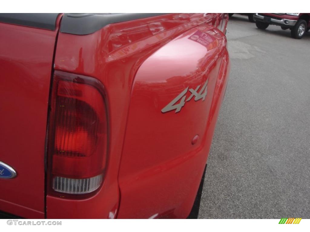 2000 F350 Super Duty Lariat Extended Cab 4x4 Dually - Red / Medium Parchment photo #25