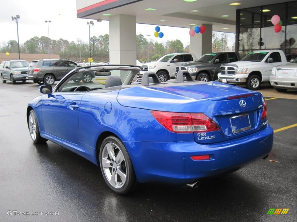 2010 IS 250C Convertible - Ultrasonic Blue Mica / Black photo #11