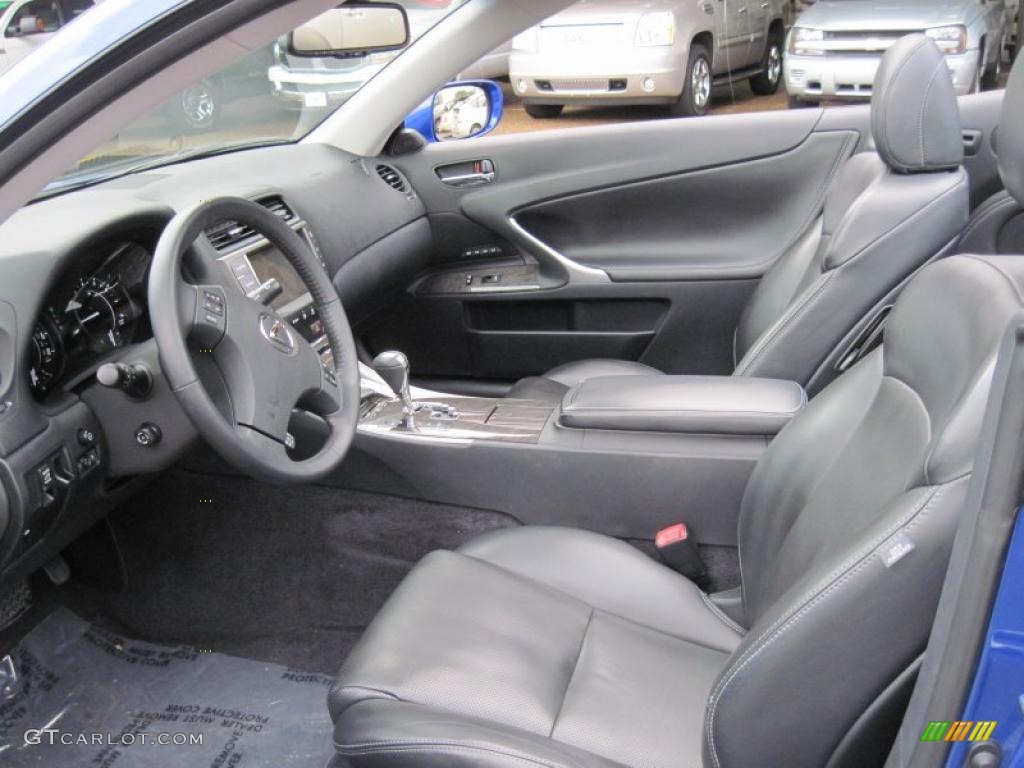 Black Interior 2010 Lexus IS 250C Convertible Photo #42340824