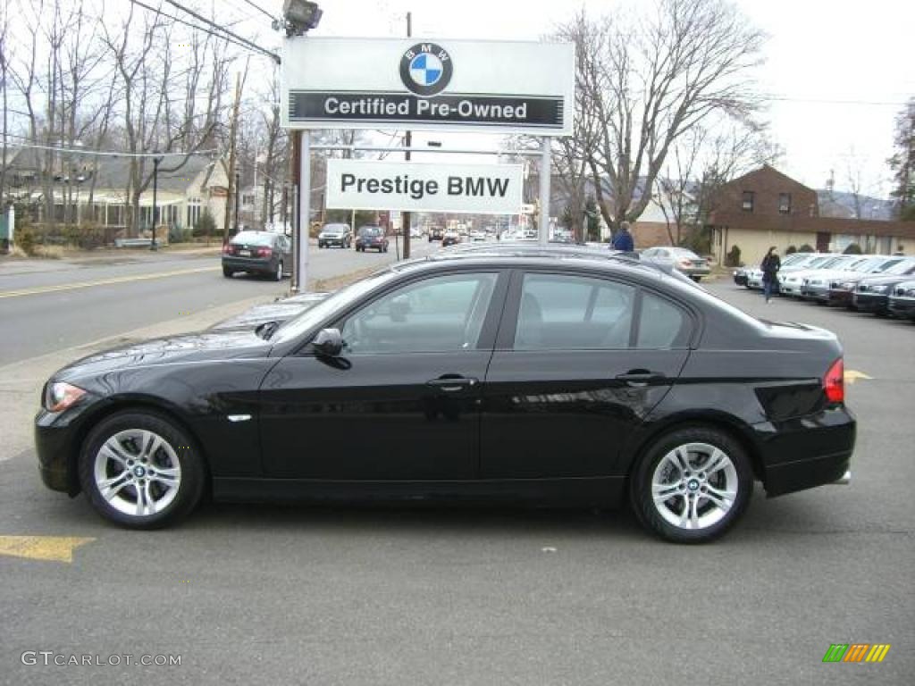 2008 3 Series 328i Sedan - Jet Black / Black photo #1