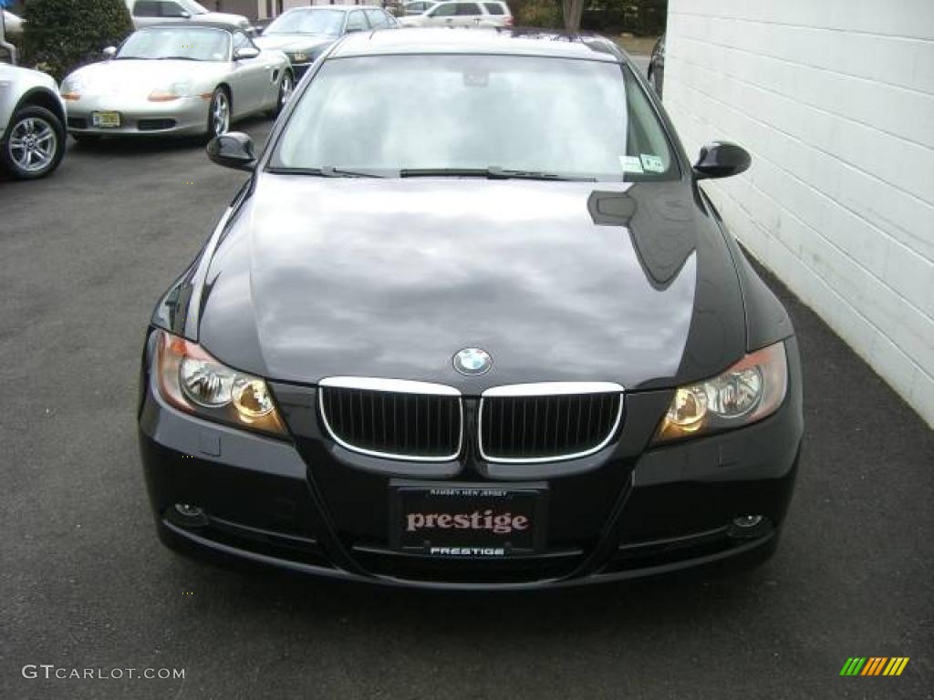 2008 3 Series 328i Sedan - Jet Black / Black photo #3