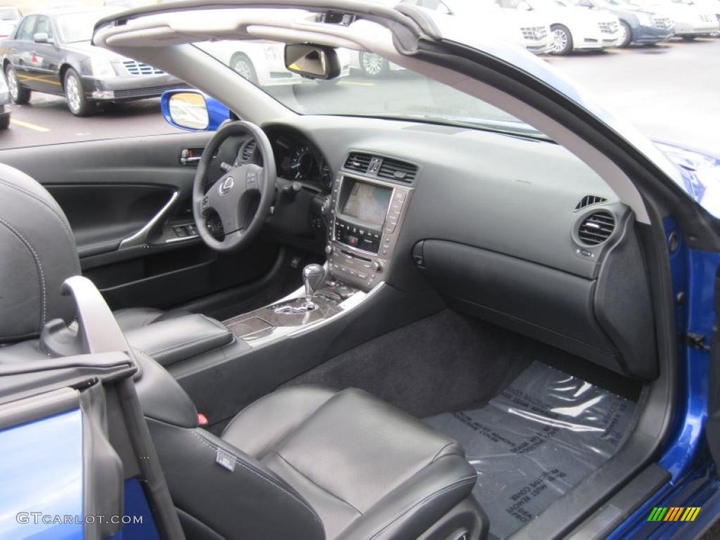 Black Interior 2010 Lexus IS 250C Convertible Photo #42341020