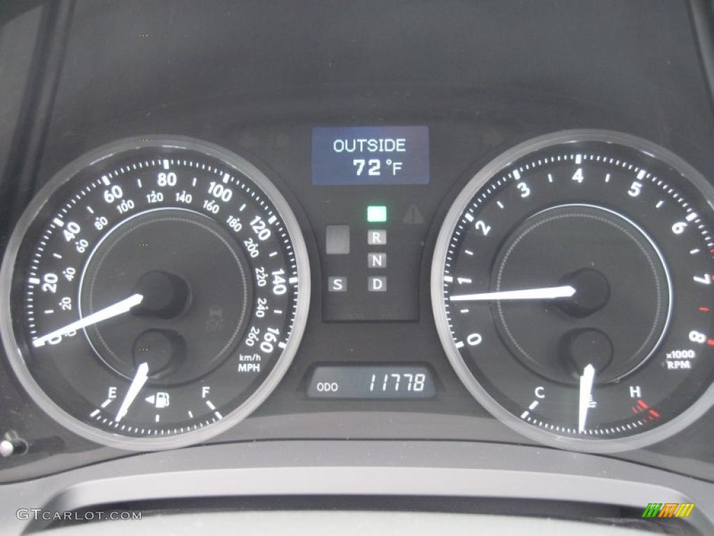 2010 Lexus IS 250C Convertible Gauges Photo #42341092