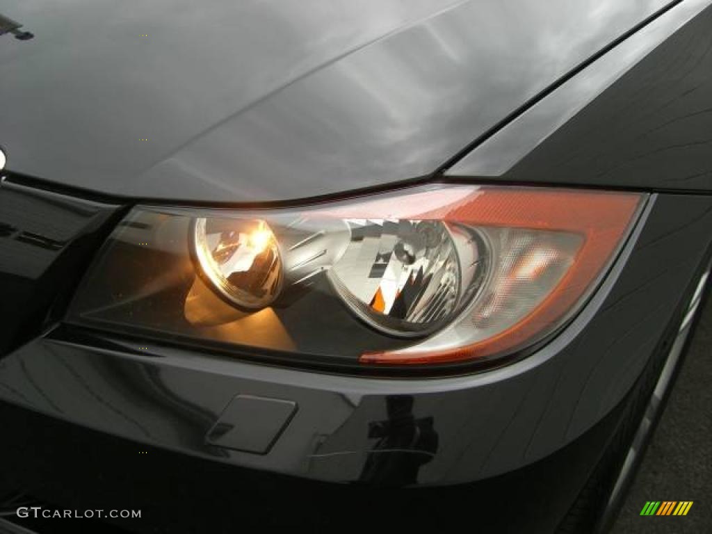 2008 3 Series 328i Sedan - Jet Black / Black photo #12