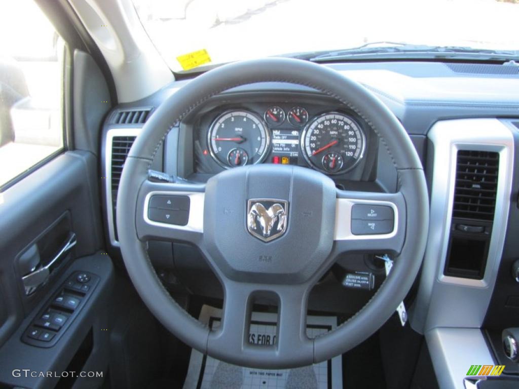 2011 Ram 1500 Sport Crew Cab - Brilliant Black Crystal Pearl / Dark Slate Gray photo #11