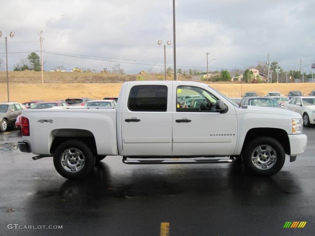 2008 Silverado 1500 LTZ Crew Cab 4x4 - Summit White / Light Titanium/Ebony Accents photo #6