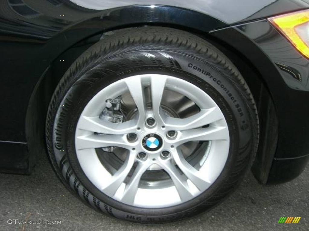 2008 3 Series 328i Sedan - Jet Black / Black photo #29