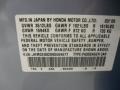 B549M: Tidewater Blue Metallic 2009 Honda Fit Standard Fit Model Color Code