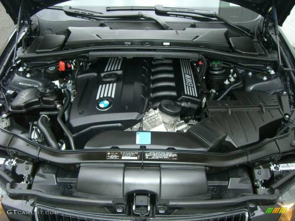 2008 3 Series 328i Sedan - Jet Black / Black photo #34