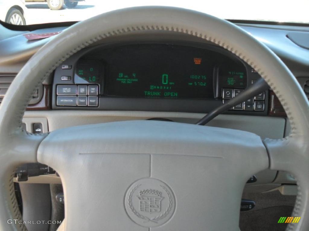 1997 Cadillac DeVille Sedan Shale/Neutral Steering Wheel Photo #42343782