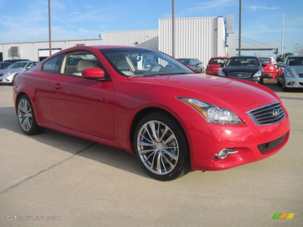 Vibrant Red 2011 Infiniti G 37 Journey Coupe Exterior Photo #42344356