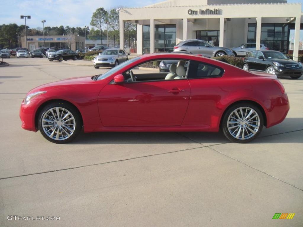 Vibrant Red 2011 Infiniti G 37 Journey Coupe Exterior Photo #42344372