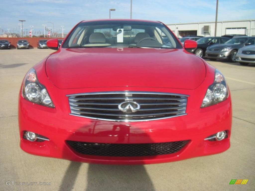 2011 G 37 Journey Coupe - Vibrant Red / Wheat photo #5