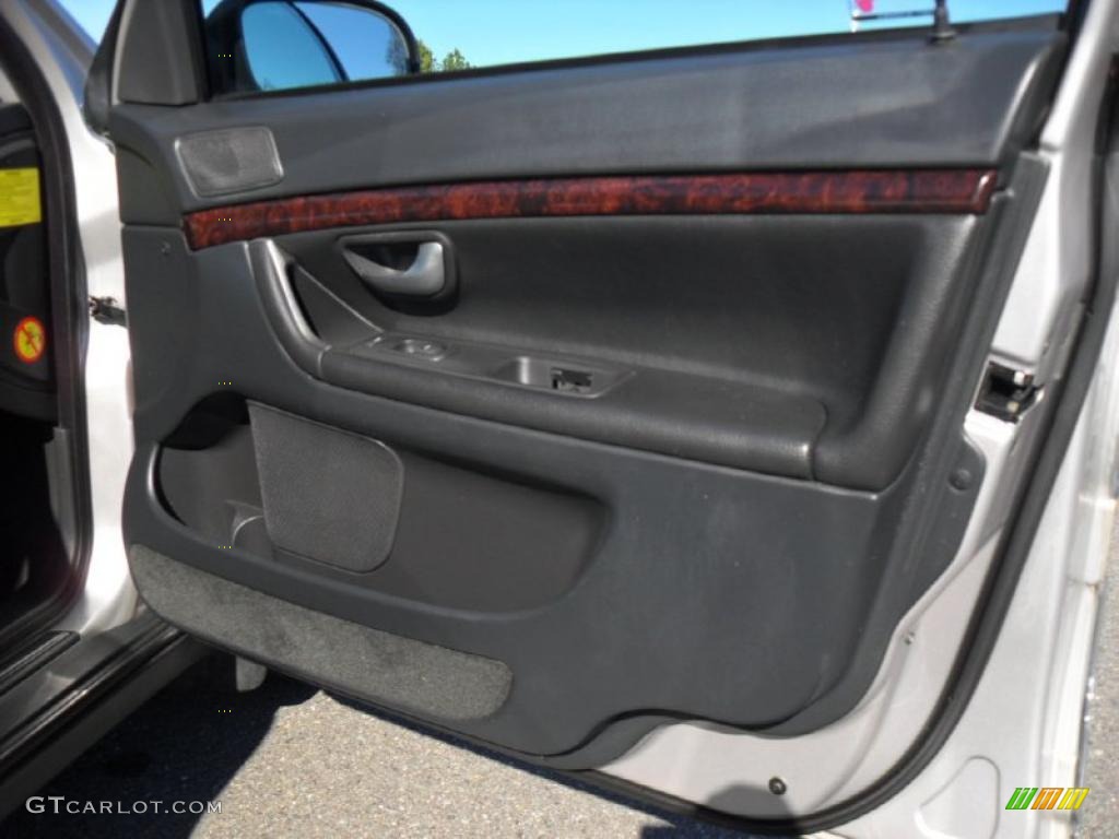 2002 Volvo S80 T6 Graphite Gray Door Panel Photo #42345276