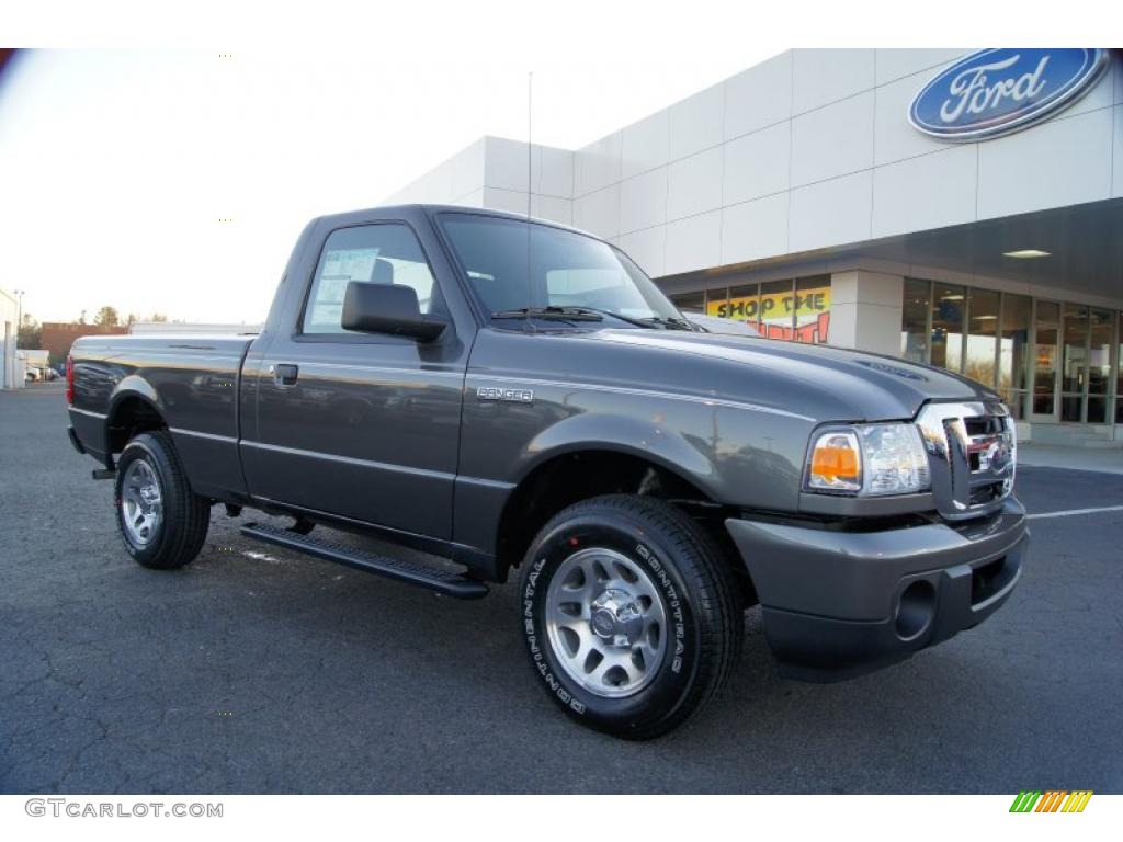 Dark Shadow Grey Metallic 2011 Ford Ranger XLT Regular Cab Exterior Photo #42345460