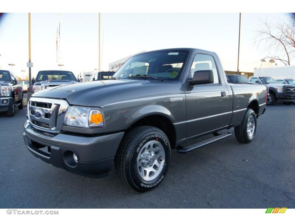 Dark Shadow Grey Metallic 2011 Ford Ranger XLT Regular Cab Exterior Photo #42345556