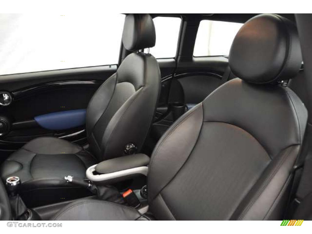 Punch Carbon Black Leather Interior 2010 Mini Cooper John Cooper Works Clubman Photo #42345916