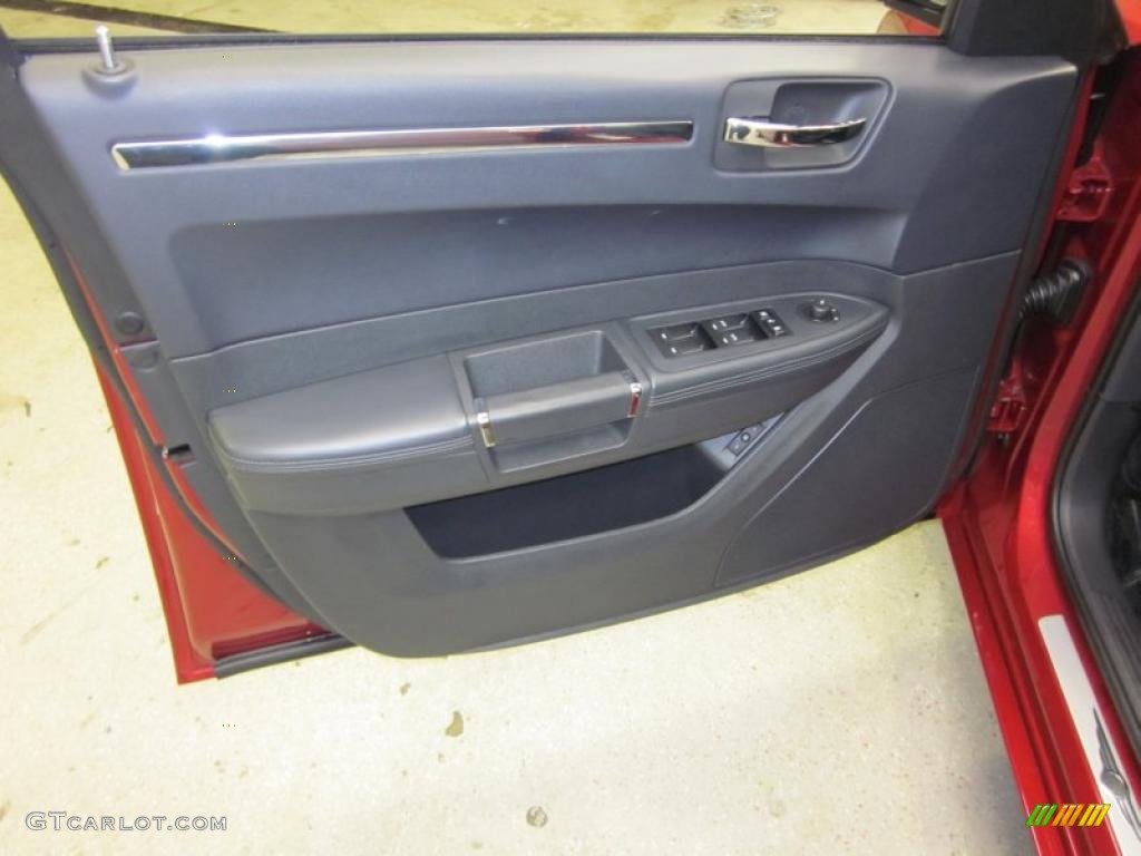 2010 Chrysler 300 SRT8 Dark Slate Gray Door Panel Photo #42347732