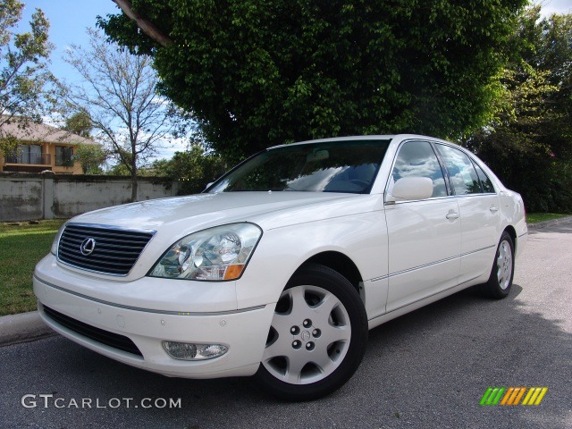 2003 LS 430 Sedan - Crystal White / Ecru photo #1