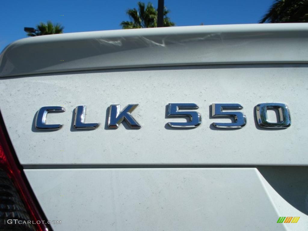 2008 CLK 550 Coupe - Arctic White / Stone photo #9
