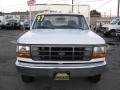 1997 Oxford White Ford F350 XL Regular Cab Dually Stake Truck  photo #2