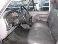 Opal Grey 1997 Ford F350 XL Regular Cab Dually Stake Truck Interior Color