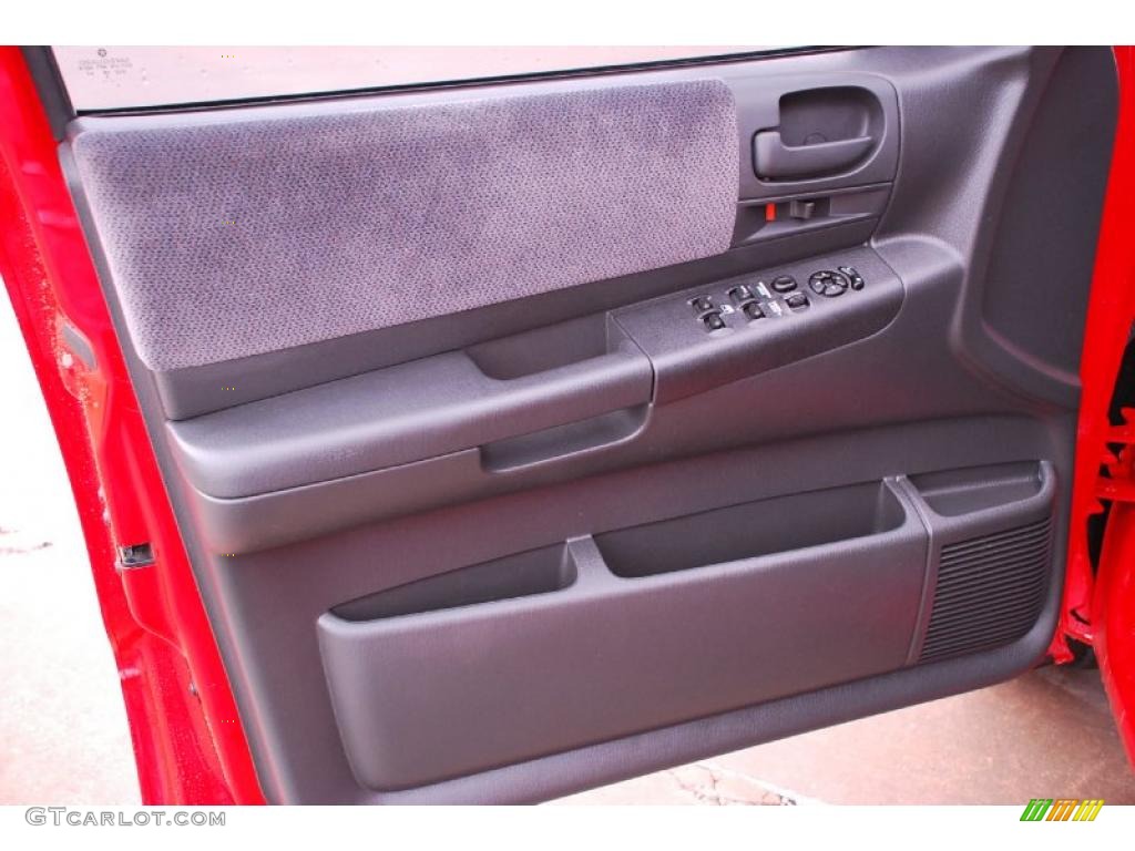 2004 Dodge Dakota SLT Quad Cab Dark Slate Gray Door Panel Photo #42350798
