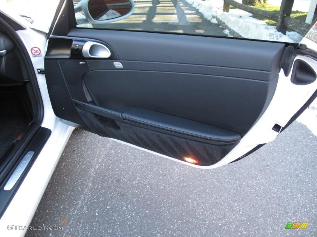 2008 Porsche Cayman S Black Door Panel Photo #42351496