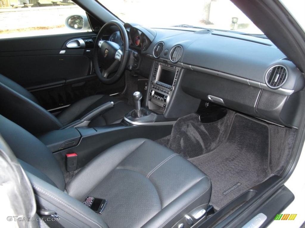 Black Interior 2008 Porsche Cayman S Photo #42351500