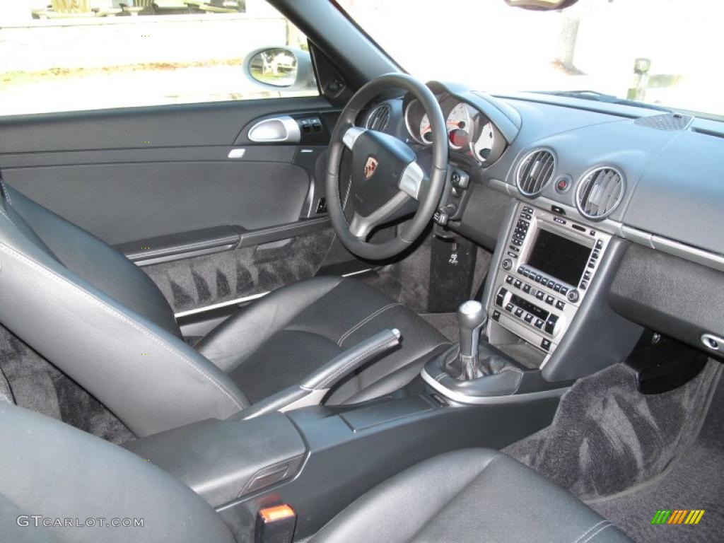 Black Interior 2008 Porsche Cayman S Photo #42351552