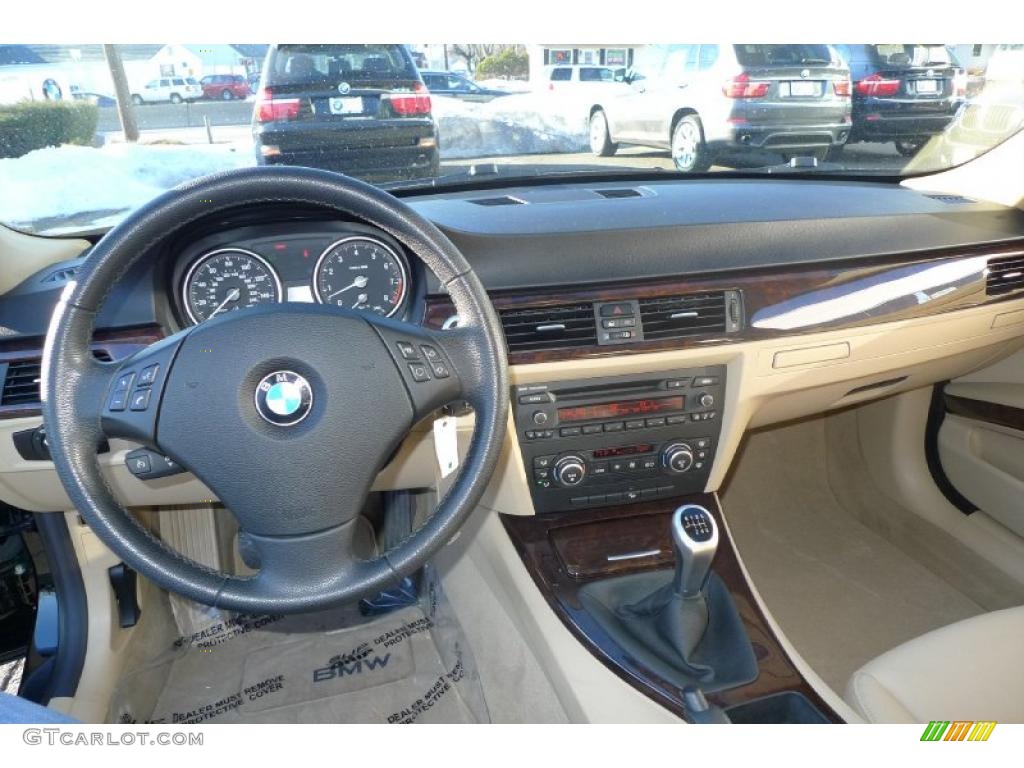 2008 3 Series 335xi Sedan - Jet Black / Beige photo #9